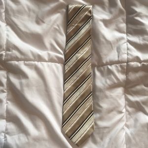 Hugo Boss 100% Silk Tie Tan/Pink
